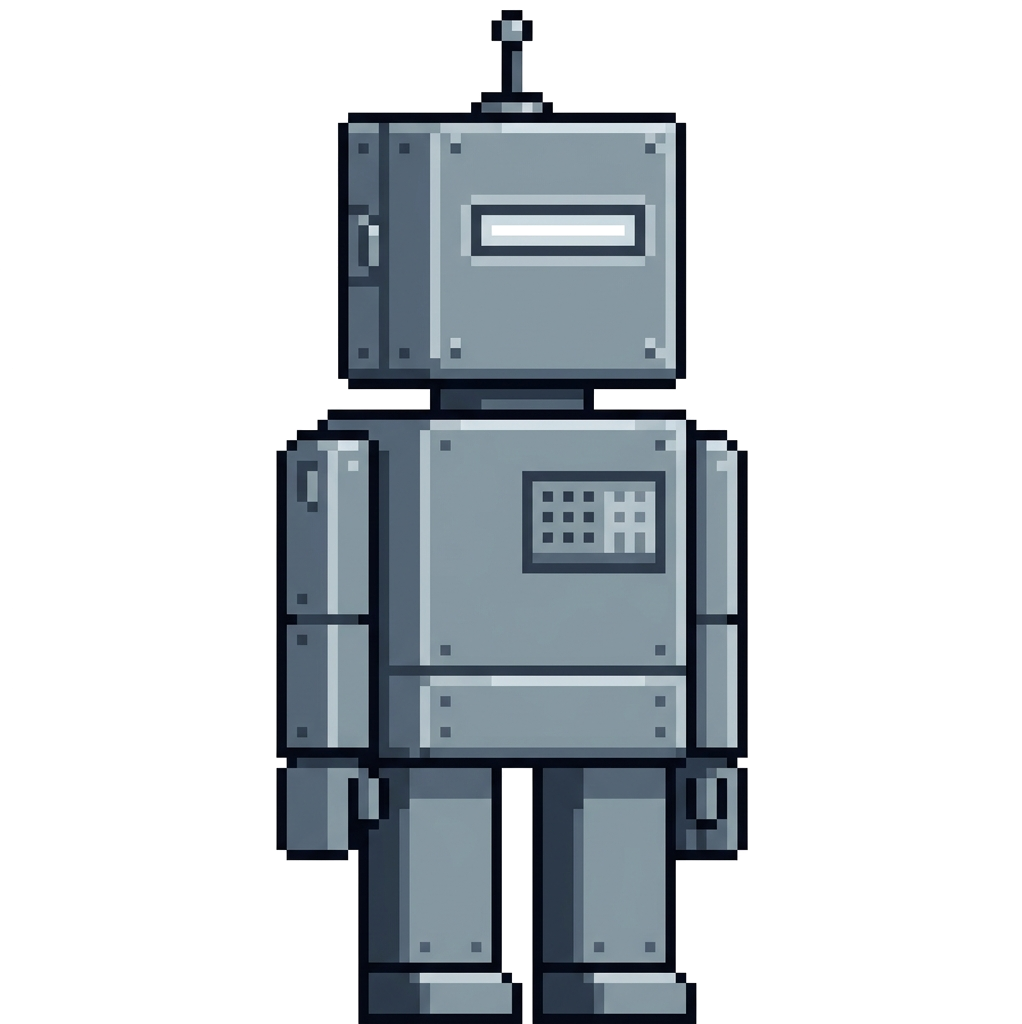 Ein gesichtsloser grauer Roboter steht für den klassischen Chatbot